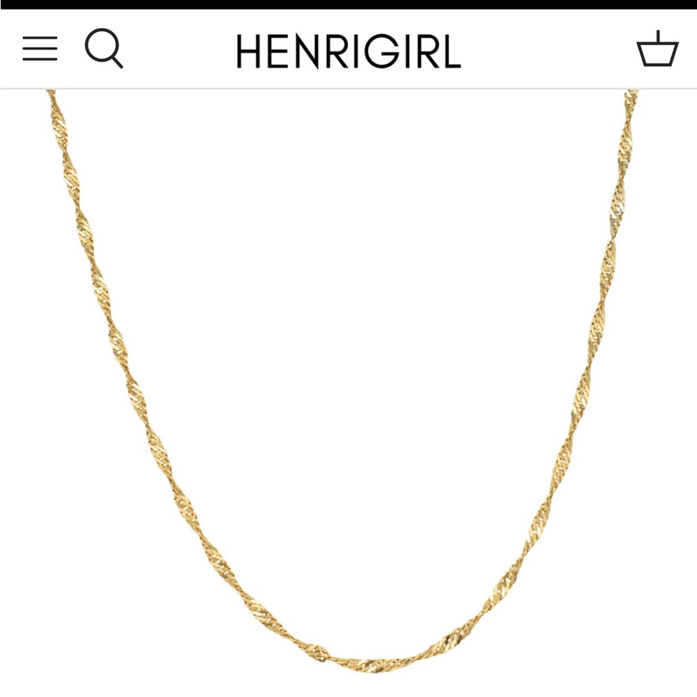 18K Gold Plated Stainless Steel Necklace